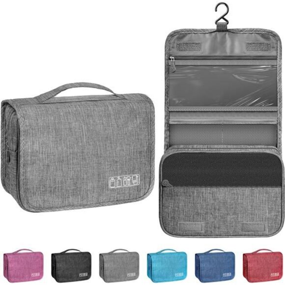 Hanging toiletry bag waterproof travel makeup organizer cosmetic dopp kit unisex - Picture 1 of 7